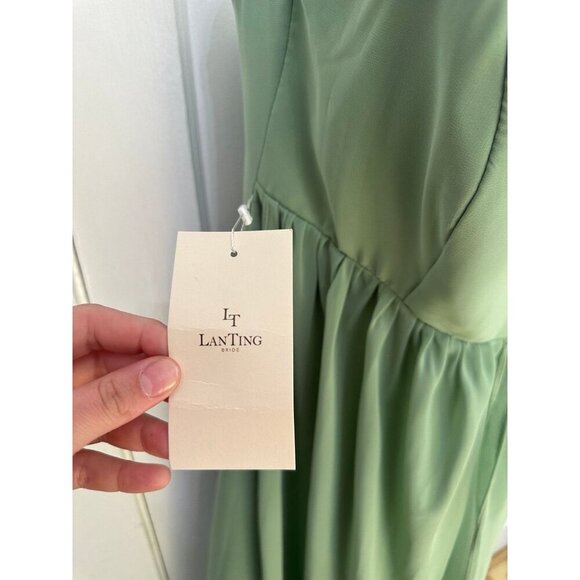 TS Couture Sage Green Strapless Gown – New with Tags - Picture 3 of 12